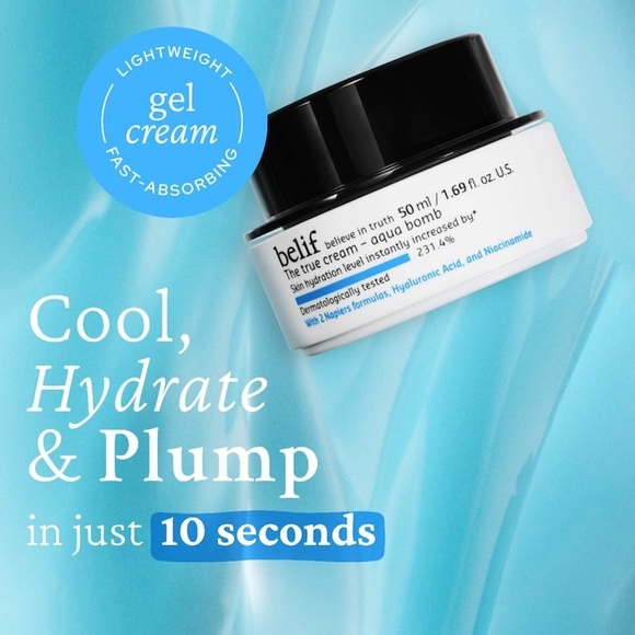 belif The True Cream Aqua Bomb with Hyaluronic Acid and Niacinamide - Picture 3 of 8